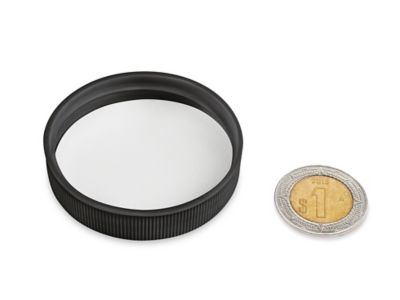 Paquete por Volumen de Tapas de Polipropileno Acanaladas - 48/400, Black S-25199B