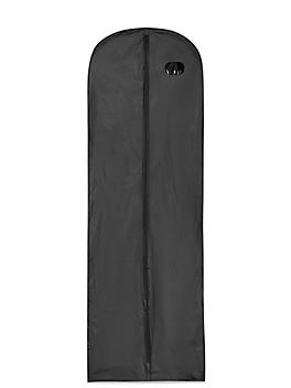Vinyl Zippered Garment Bags - 24 x 5 x 72", Black S-25226BL