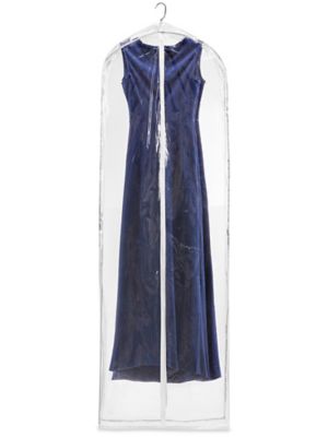 Vinyl Zippered Garment Bags - 24 x 5 x 72", Clear S-25226C