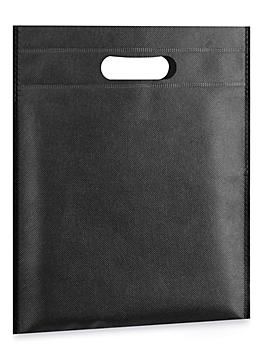 Reusable Die Cut Handle Bags - 10 x 12", Black S-25241BL
