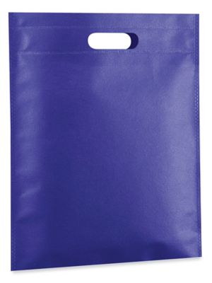 Reusable Die Cut Handle Bags - 12 x 15", Blue S-25242BLU