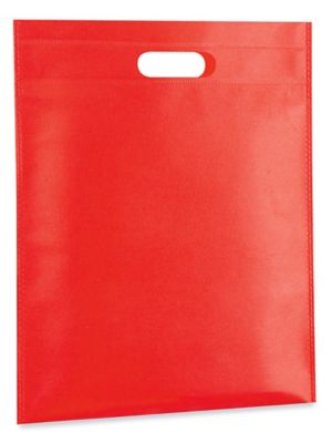 thumbnail image 2 of 500 Red Plastic Shopping Bags – 15x18x4 Merchandise Bags With Die Cut Handles 2 of 5