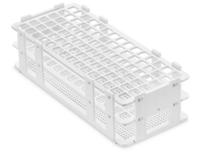 Test Tube Rack - For 13 mm Tubes, 90 Places, White S-25267W