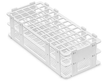 Test Tube Rack - For 16 mm Tubes, 60 Places, White S-25268W