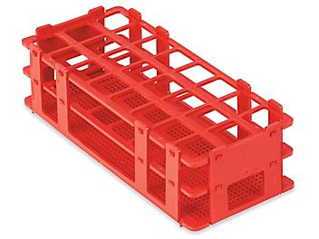 Test Tube Rack - For 25 mm Tubes, 24 Places, Red S-25270R