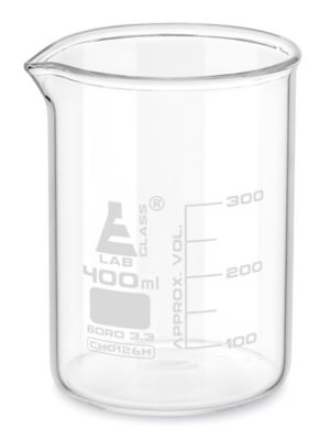 Beakers, Borosilicate Glass, 400-mL