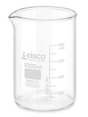 Glass Beakers 1000 Ml S 25274 Uline 2259