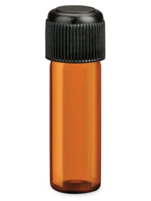 5 Dram Amber Glass Vial w/ Cap