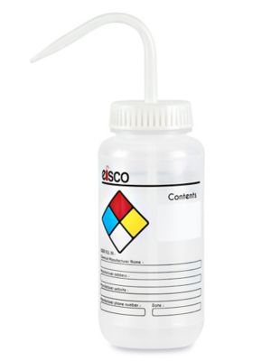 Safety Wash Bottles - Label-Your-Own, 500 mL S-25279