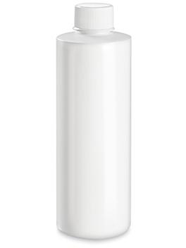White Cylinder Bottles - 8 oz S-25300
