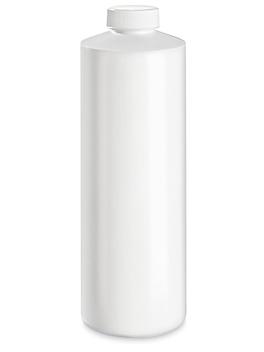 White Cylinder Bottles - 16 oz S-25301