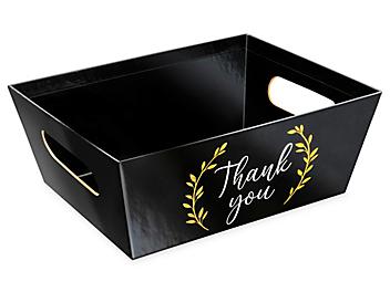 Printed Market Trays - 9 x 7 x 3", Thank You S-25302TY