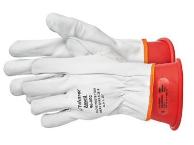Ansell ActivArmr® Guantes - Clase 0, Rojos, Medianos S-25318R-M - Uline
