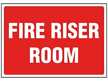"Fire Riser Room" Sign
