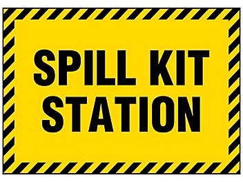 "Spill Kit Station" Sign