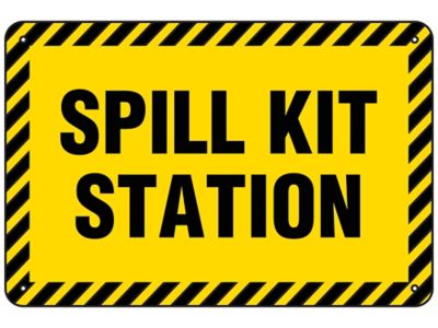 "Spill Kit Station" Sign - Aluminum S-25344A