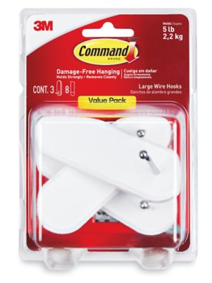 3M Command Colgador adhesivo 17067 (3 ud., Plástico, Blanco)