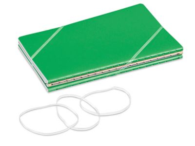 Clear Elastic Bands - 1 1/2 x 1/16 - ULINE - 2 Bags of 1650 - S-25362
