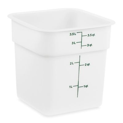 Cambro® Square Food Storage Containers - 8 Quart, Clear S-21883 - Uline