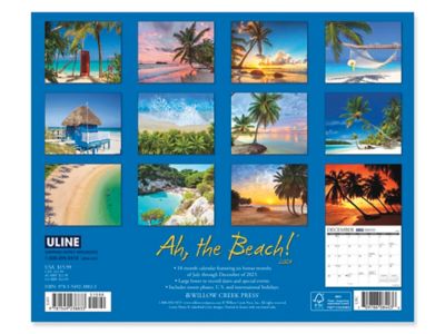 2024 Ah, the Beach Calendar S-25375 - Uline