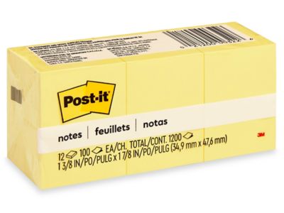 3M Post-it® Notes - Super Sticky, 3 x 3, Assorted Brights S-25416 - Uline