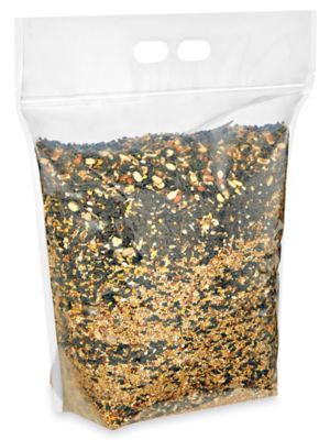 Jumbo Stand-Up Barrier Pouches - 16 x 19 x 6 1/4", Clear S-25419C