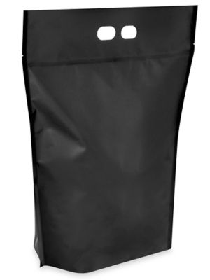 Jumbo Stand-Up Barrier Pouches - 17 x 20 x 6 1/4, Matte Black