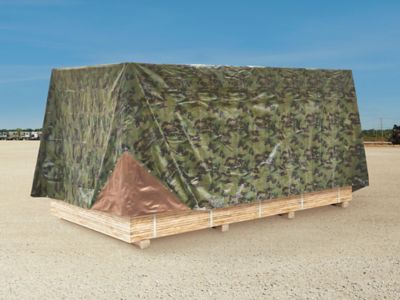Camouflage Heavy Duty Woven Tarp - Camouflage/Brown, 20 x 30' S-25429