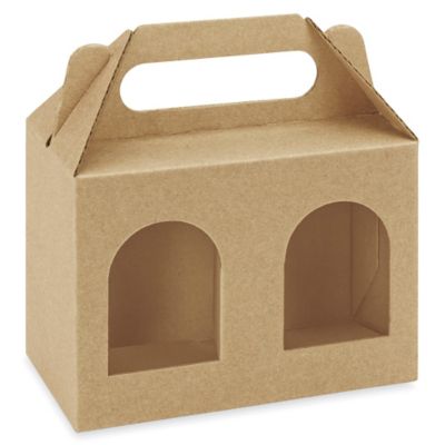 Gable Boxes with Windows - 6 5/8 x 3 1/8 x 4 3/4", 2 Windows S-25432