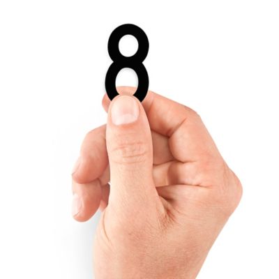 2" Die-Cut Vinyl Number Labels - "8" S-25440-8