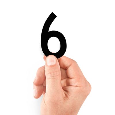 3" Die-Cut Vinyl Number Labels - "6" S-25441-6