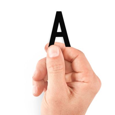  2" Die-Cut Vinyl Letter Labels