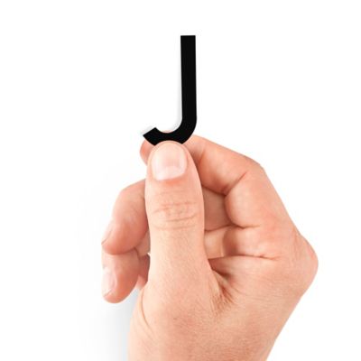 2" Die-Cut Vinyl Letter Labels - "J" S-25442-J