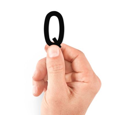 2" Die-Cut Vinyl Letter Labels - "Q" S-25442-Q