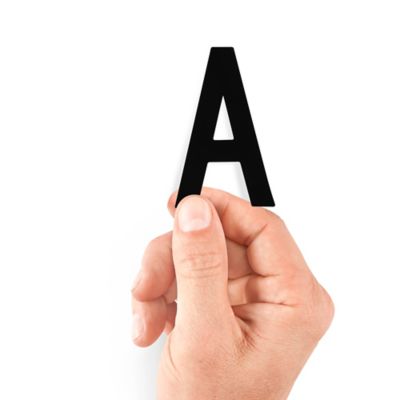 3" Die-Cut Vinyl Letter Labels - "A" S-25443-A