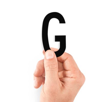 3" Die-Cut Vinyl Letter Labels - "G" S-25443-G