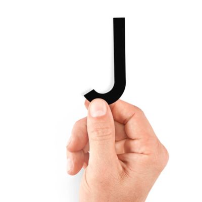 3" Die-Cut Vinyl Letter Labels - "J" S-25443-J