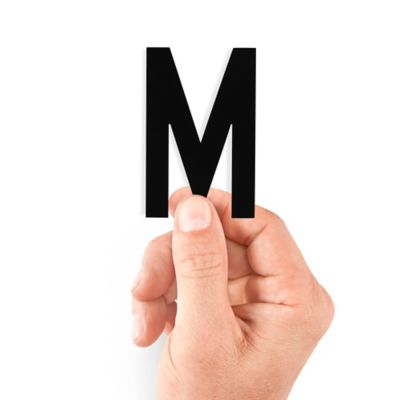 3" Die-Cut Vinyl Letter Labels - "M" S-25443-M