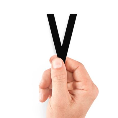 3" Die-Cut Vinyl Letter Labels - "V" S-25443-V