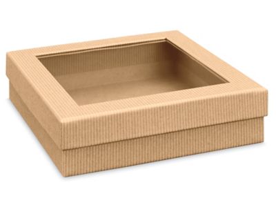  Window Gift Boxes - 7 1/2 x 7 1/2 x 2"