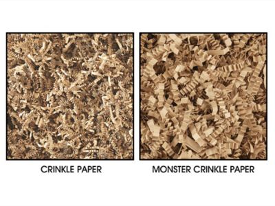 Monster Crinkle Paper - 10 lb, Kraft S-25477 - ULINE