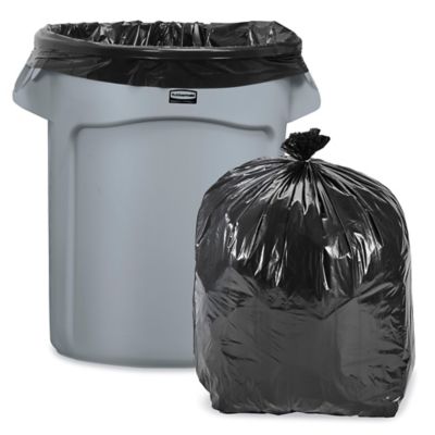 Uline Industrial Trash Liners - 20-30 Gallon, 1.2 Mil, Black S-25505