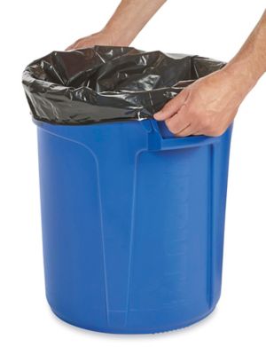 Uline Industrial Coreless Trash Liners 1.5 Mil, 810 Gallon, Black S