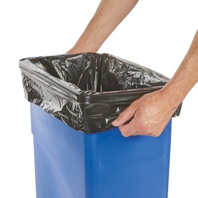 Uline Industrial Coreless Trash Liners - 1.5 Mil, 23 Gallon, Black S-25510BL