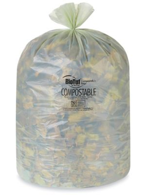 BioTuf Sacs poubelle compostables 33 gallons S 25542 Uline