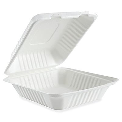 Sugarcane Take-Out Containers - 34 oz S-25544 - Uline