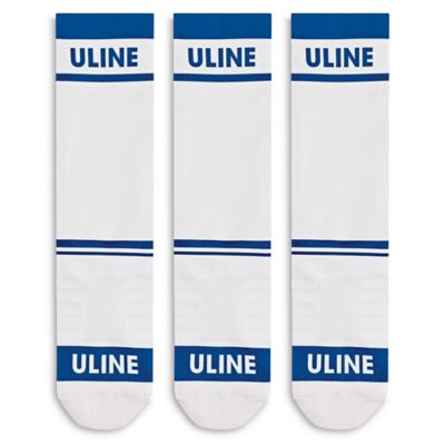 Uline Socks- White S-25558W