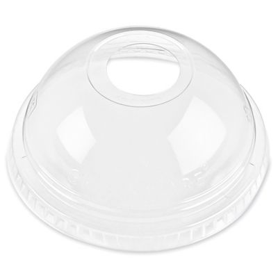 Greenware&reg; Compostable Clear Lids - 9 oz, Dome S-25565