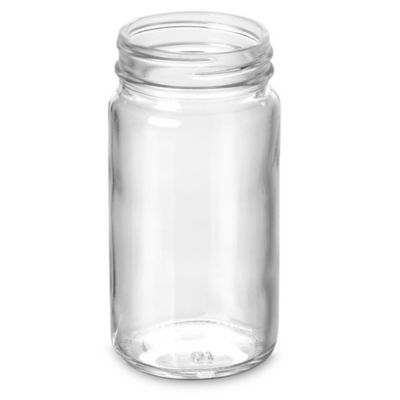 Spice Jars - 4 oz. clear glass - Great Lakes Tea and Spice