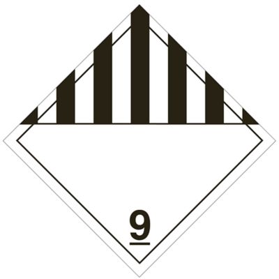 D.O.T. Placard - "Miscellaneous Dangerous Goods", Tagboard S-2561T